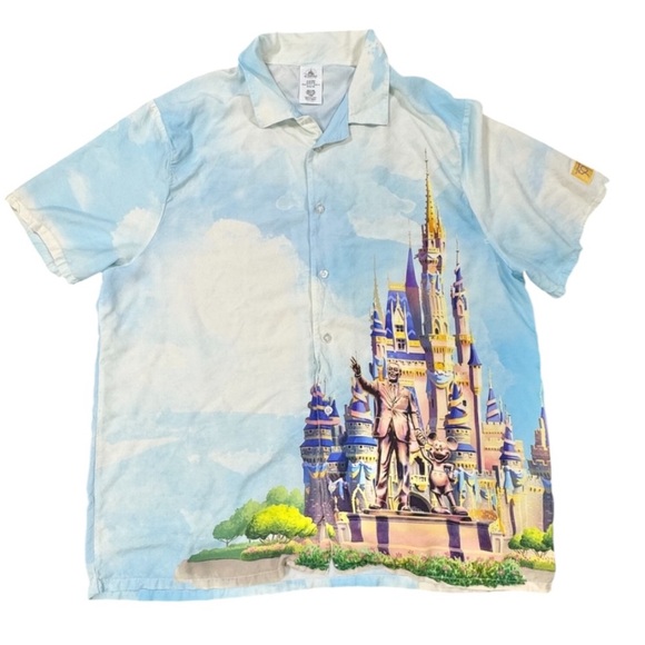 Disney Castle Button Down 50th Anniversary Medium - Picture 6 of 8